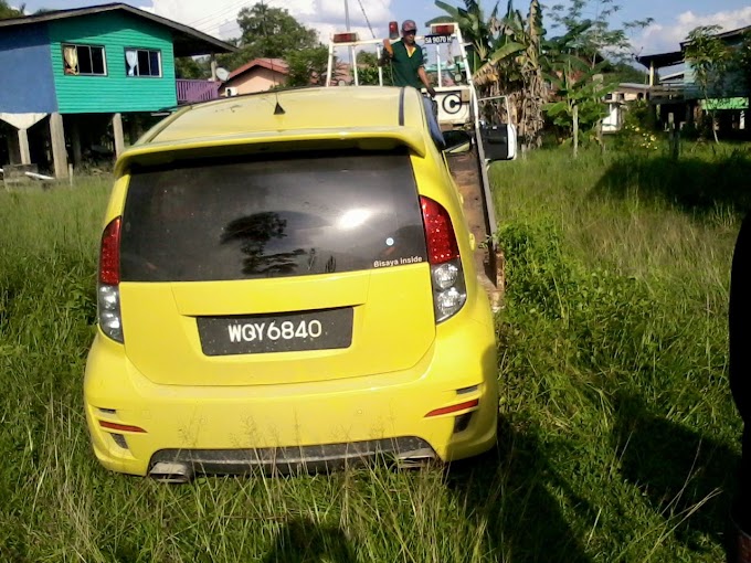 Myvi Kuning dilarikan di Sipitang telah ditemui di Membakut