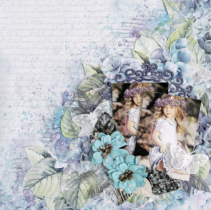 Kalalayaa's Art Stuido Mixed media layout tutorial