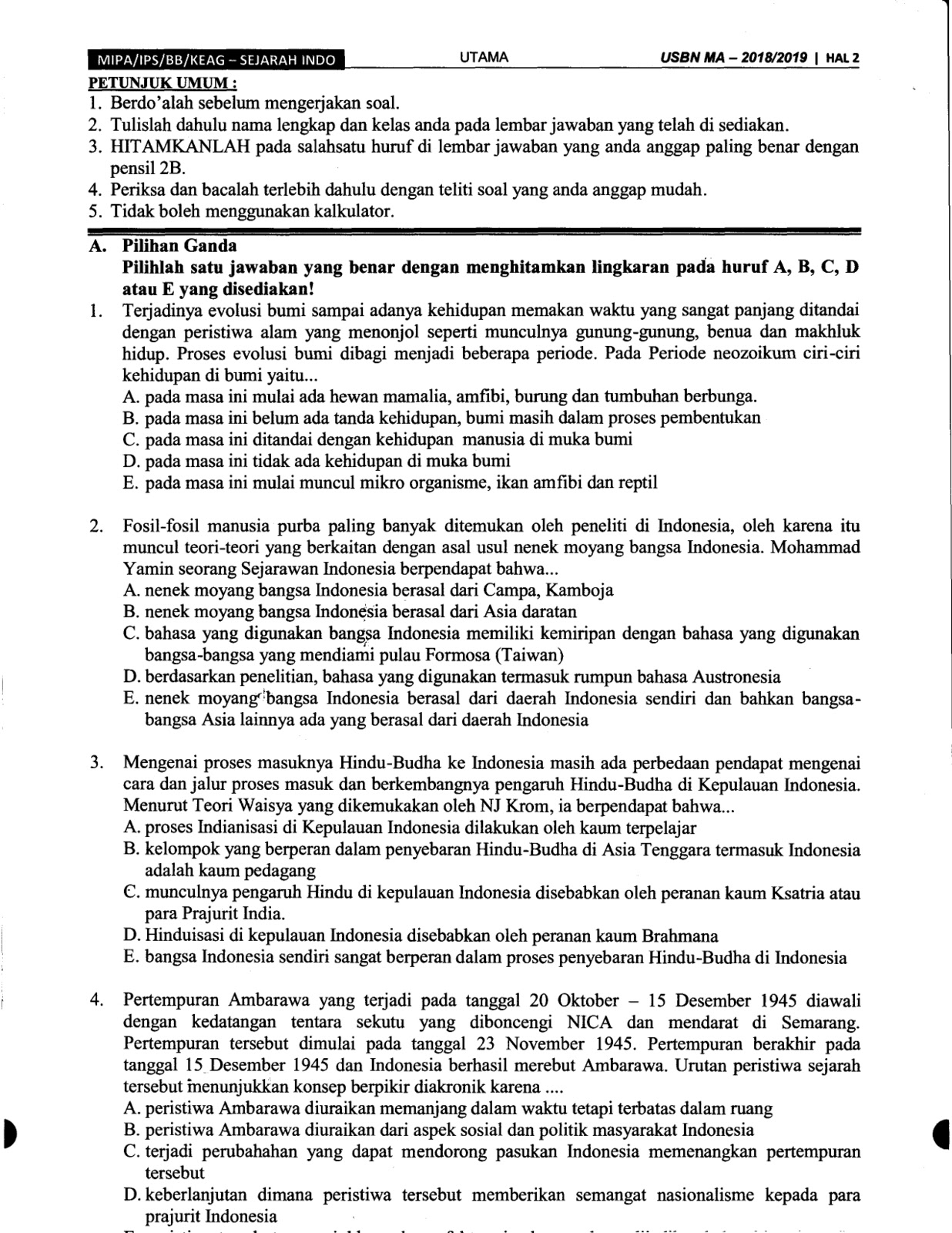 Contoh soal essay perang dunia 1 dan 2 04 image