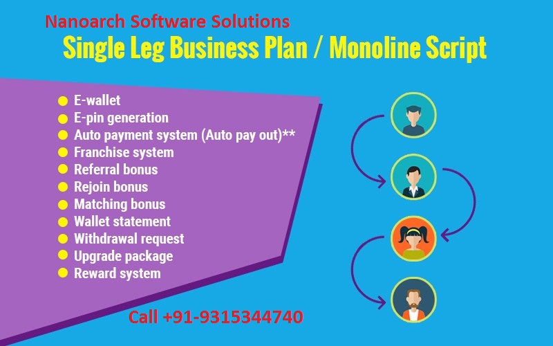 Make Auto Payment System in multi level with single leg mlm plan