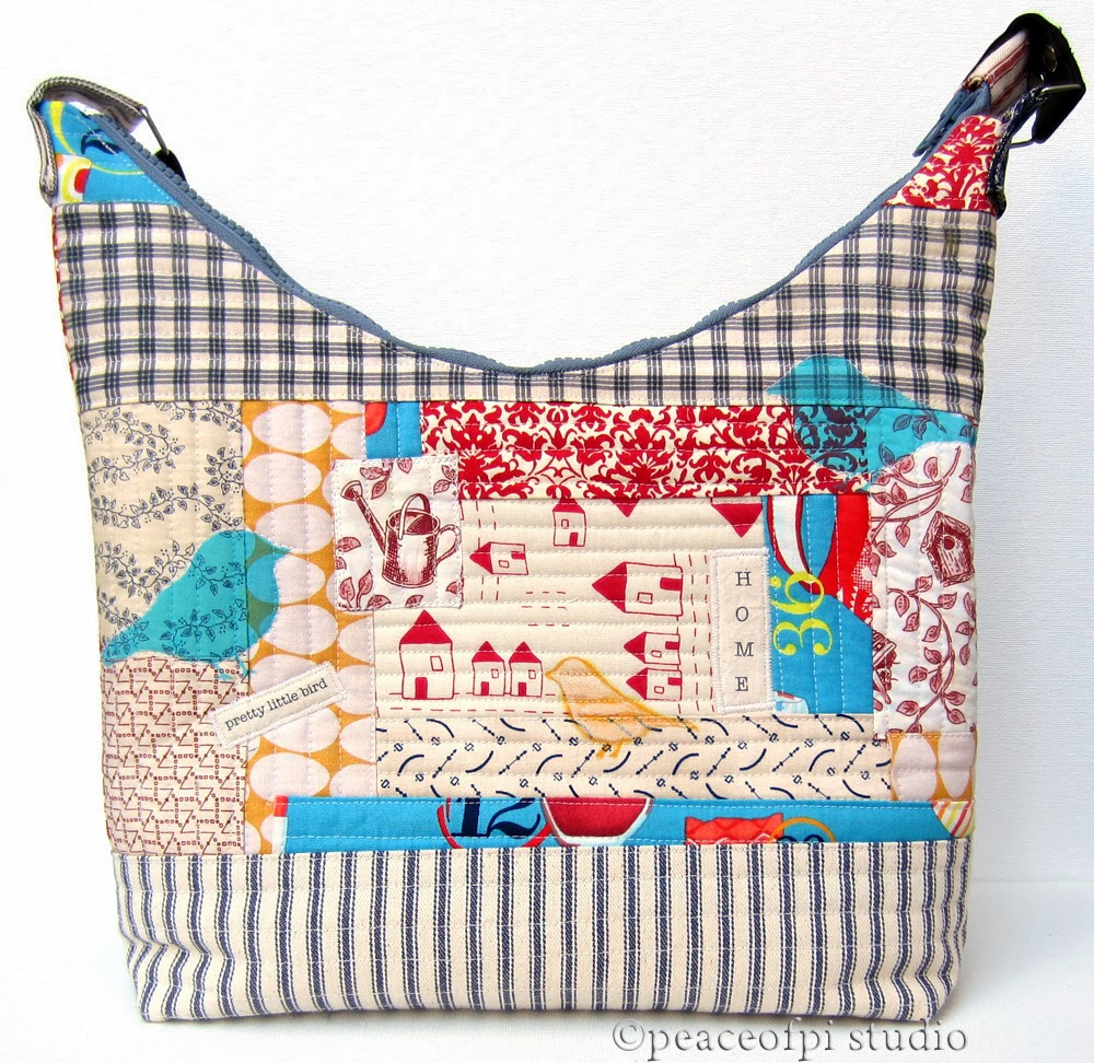 peaceofpi studio Sewing a Quilt as You Go Purse
