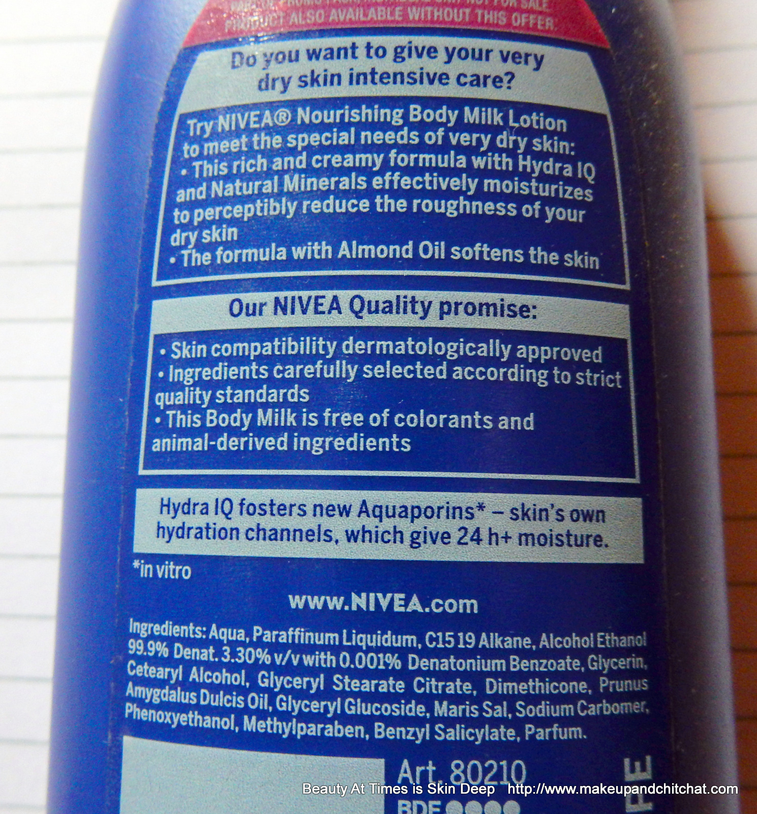 Nivea Richly Caring Body Milk (Shall the classic scent make it a