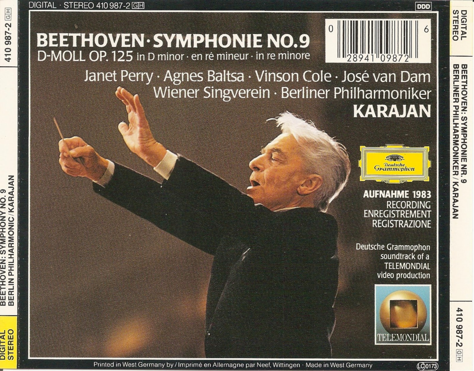 The First Pressing CD Collection: Ludwig van Beethoven - Symphonie No. 9