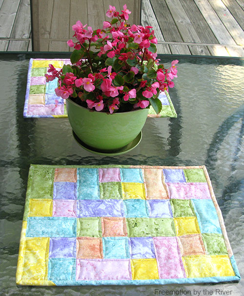Placemats on table