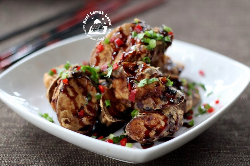 Nasi Lemak Lover Chinese Crispy Fried Stuffed Eggplants 炸香酥酿茄子