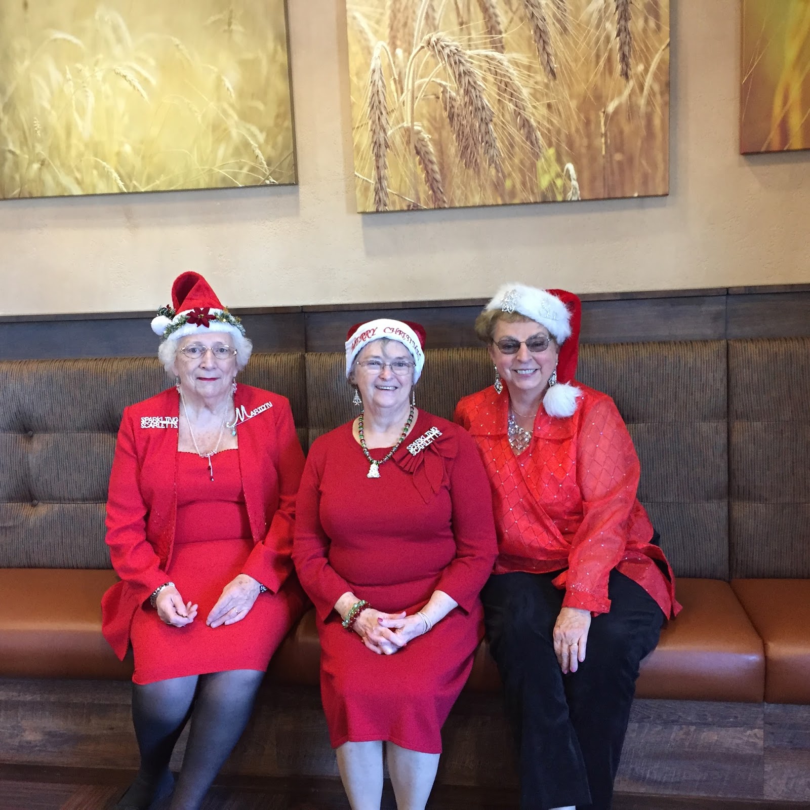 The Ya Ya Divas and Diamond Divas Sparkling Scarlets Christmas Party