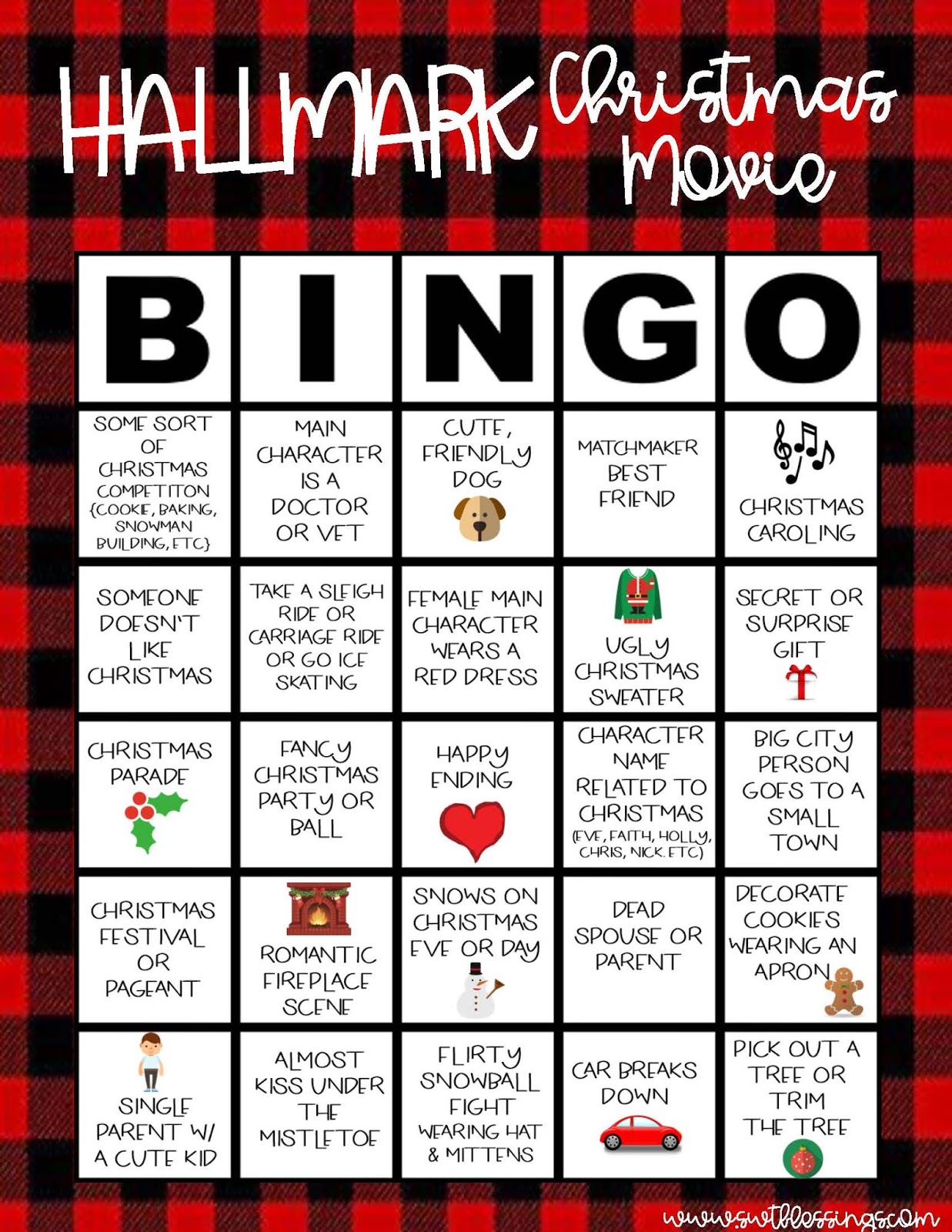 Christmas Movie Bingo Cards Printable Free Printable Templates