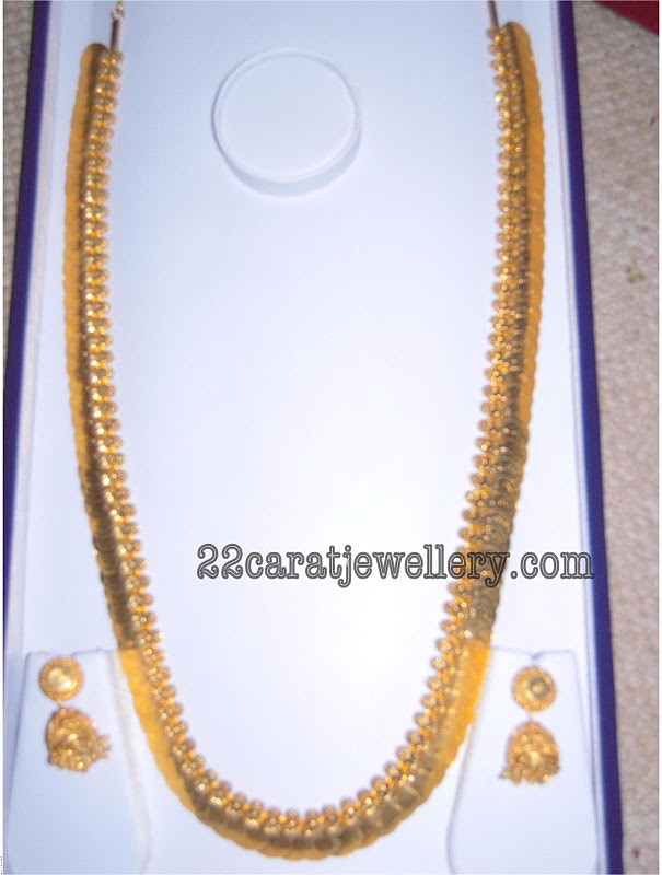 Gold Plain Short Necklace and Enamel 
