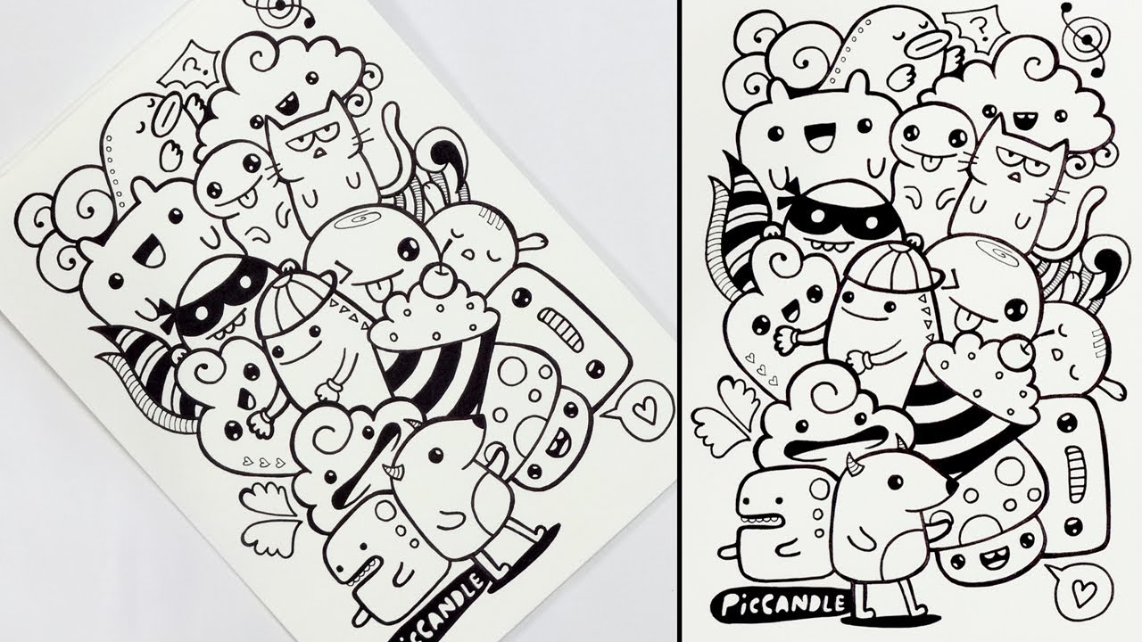 Cara Membuat Gambar Doodle Art Cara Membuat Gambar Doodle Art