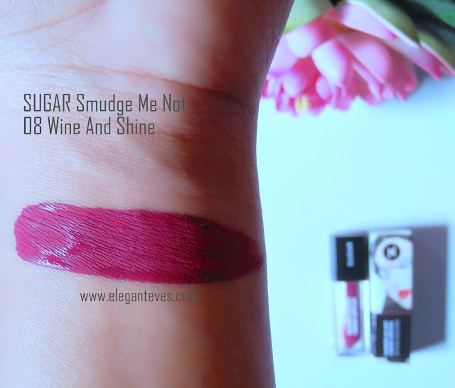 SUGAR Smudge Me Not Liquid Lipstick 08 Wine and Shine Review