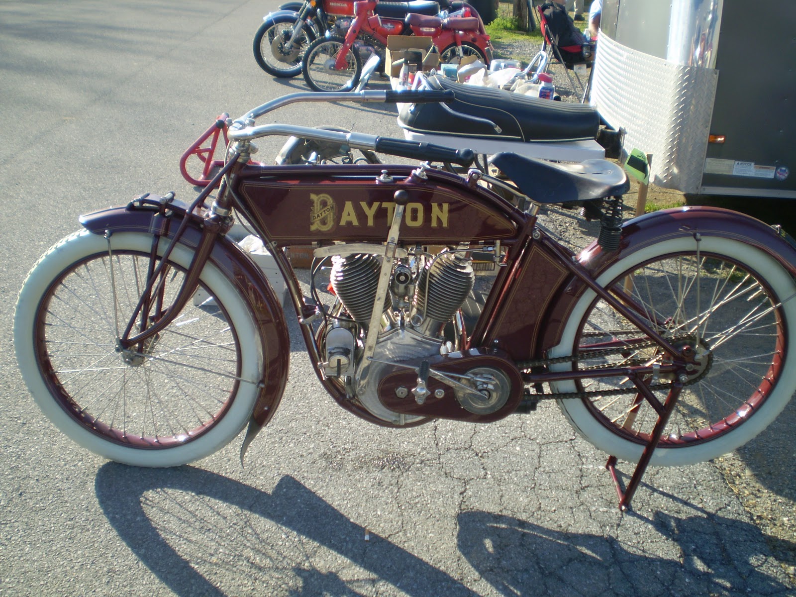 small garage 1914 Dayton Motorcycle