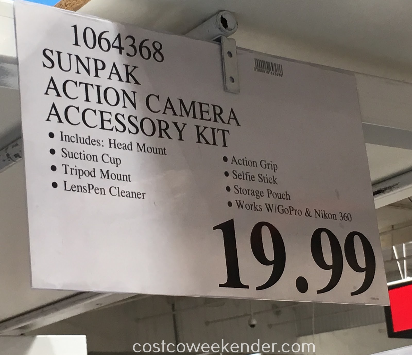 Sunpak Action Camera Accessory Kit Costco Weekender