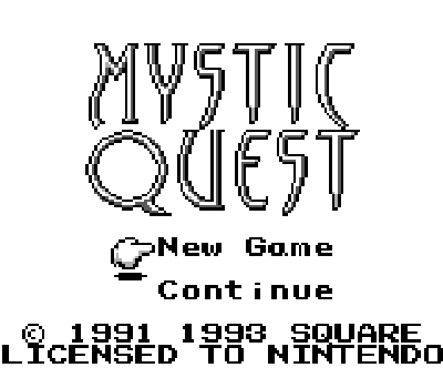 Mystic Quest - Título RPG