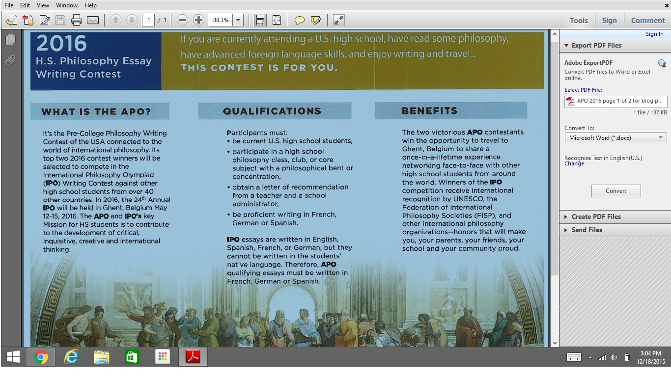 Essay writing brochure