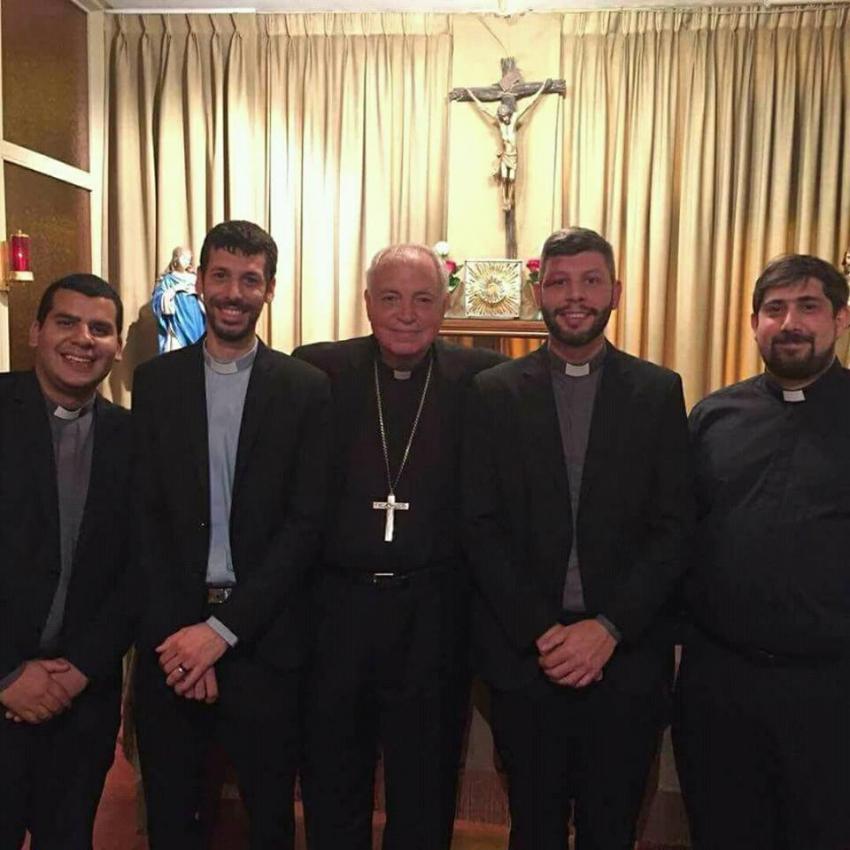 Mons. Frassia ordenó cuatro nuevos sacerdotes