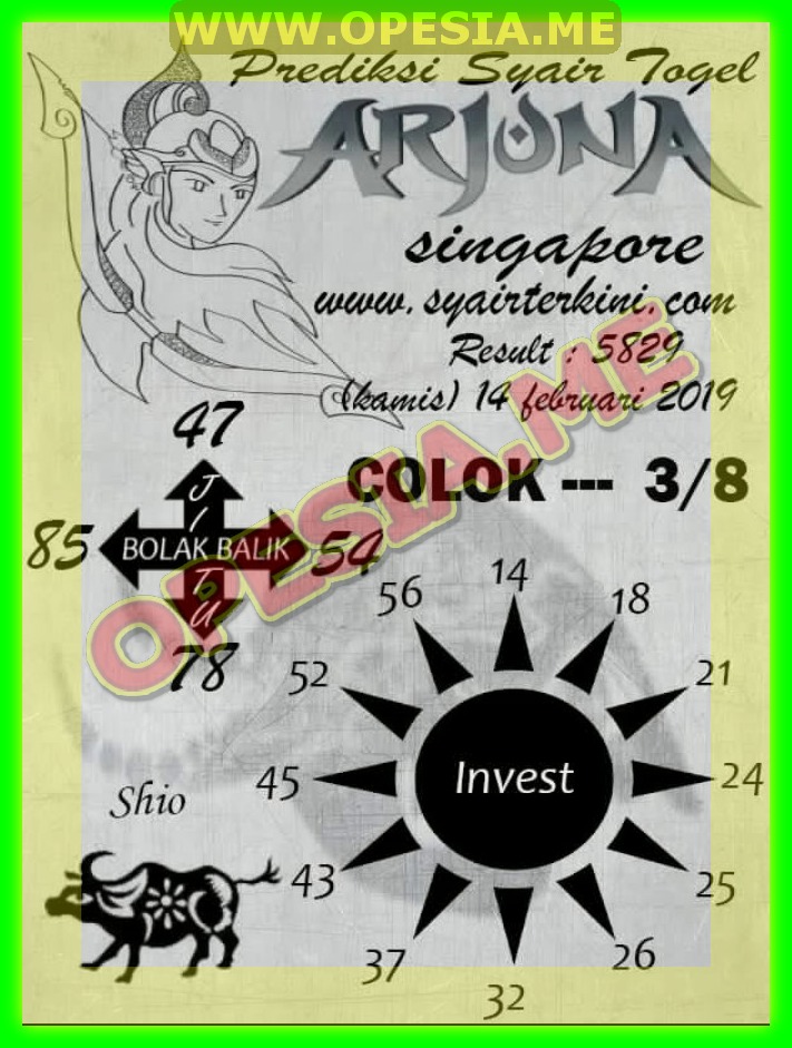 Gambar Syair Sgp Kamis 14 Februari 2019 Kode Syair Sgp Hk Sd Motesia