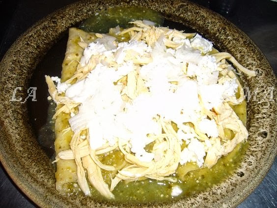 Enchiladas Verdes Con Pollo La Cocina De Norma