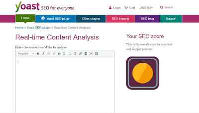 yoast real-time content analysis