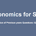 Compilation of Economics Previous Year Questions of SSC Exams