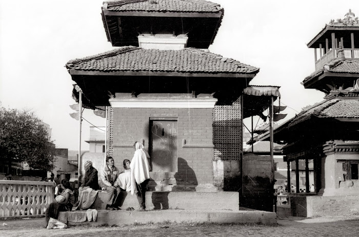 Népal, Katmandou, Durbar Square, © L. Gigout, 1990