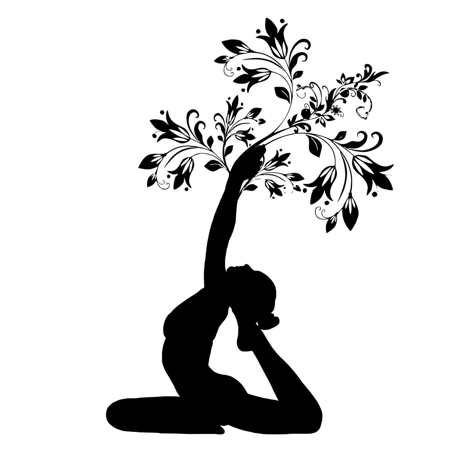 yoga tree pose free Illustration