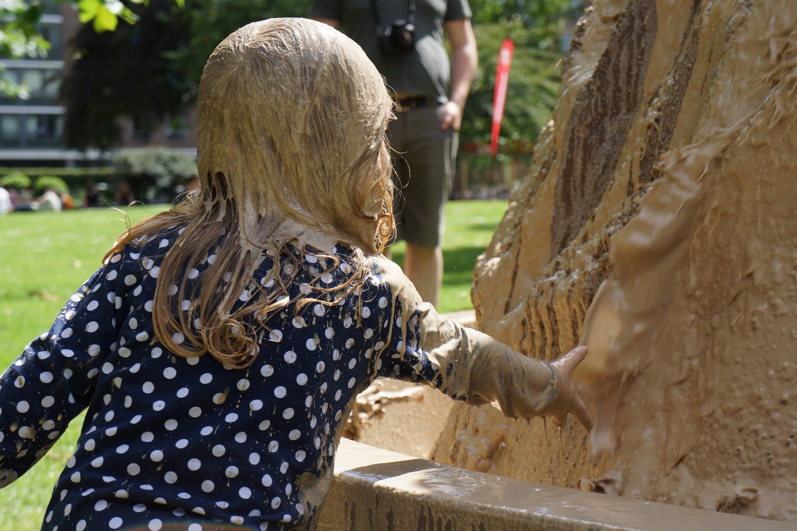 The adventures of a toddler in a mud volcano