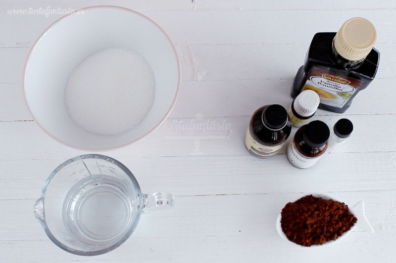 Ingredientes almíbar