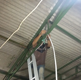Instalasi Kabel Coaxial Dan Camera CCTV Indoor CCTV, CCTV Depok, Instalasi CCTV