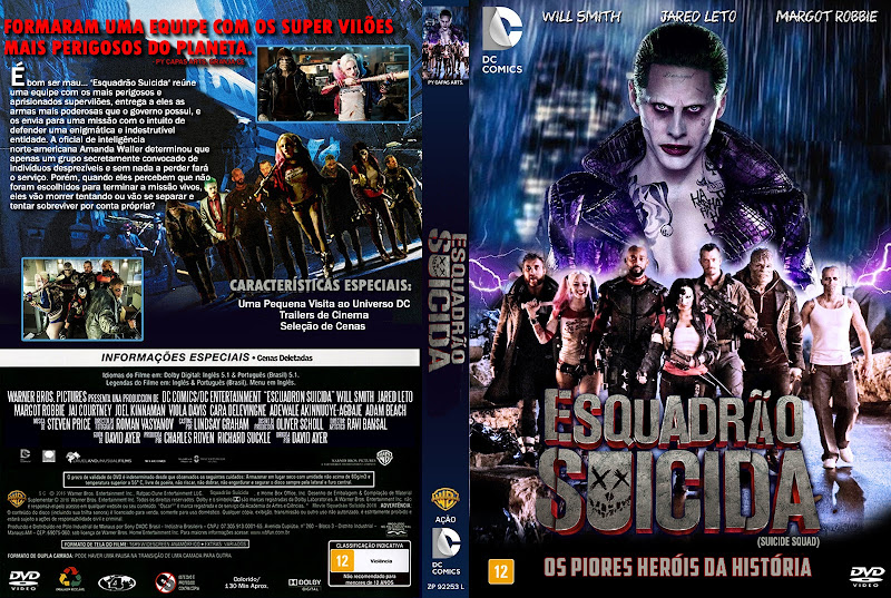 Capa Esquadrão Suicida (2016) Capa Esquadrão Suicida (2016)