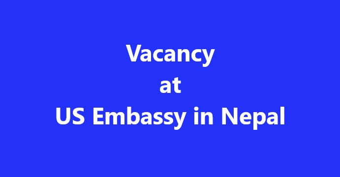 Vacancy Announcement from American Embassy. Vacancy Announcement from American Embassy.