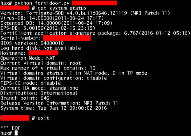 Someone Just Leaked Hard-Coded Password Backdoor for Fortinet Firewalls