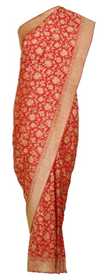 Red Banarasi Meenakari-Kadhwa Zari Pure Silk Saree Red Banarasi Meenakari-Kadhwa Zari Pure Silk Saree