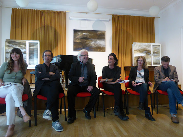 Ursula Ungerböck, Leo Hemetsberger, Helmut David, Ecki Stieg, Claudia Schumann, Marin Kainz @ More Ohr Less 2016 / photo S. Mazars Ursula Ungerböck, Leo Hemetsberger, Helmut David, Ecki Stieg, Claudia Schumann, Marin Kainz @ More Ohr Less 2016 / photo S. Mazars