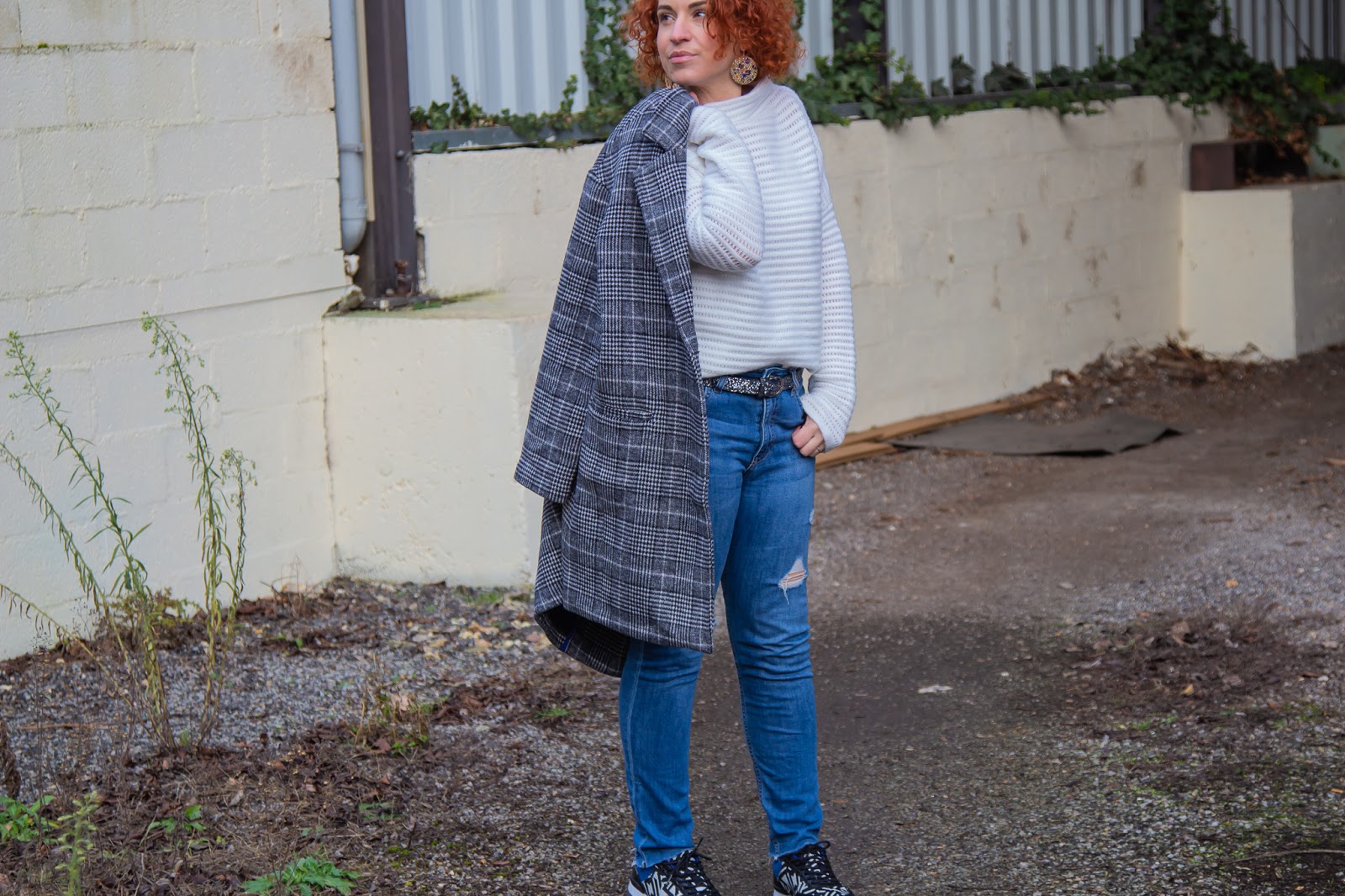 Le manteau a carreaux oversize Promod Le manteau a carreaux oversize Promod