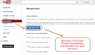 How to link YouTube videos and Google AdSense together.