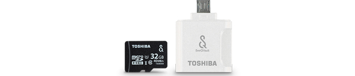 東芝「MSV-RW」は、android向けのSeeQVault対応microSDカード