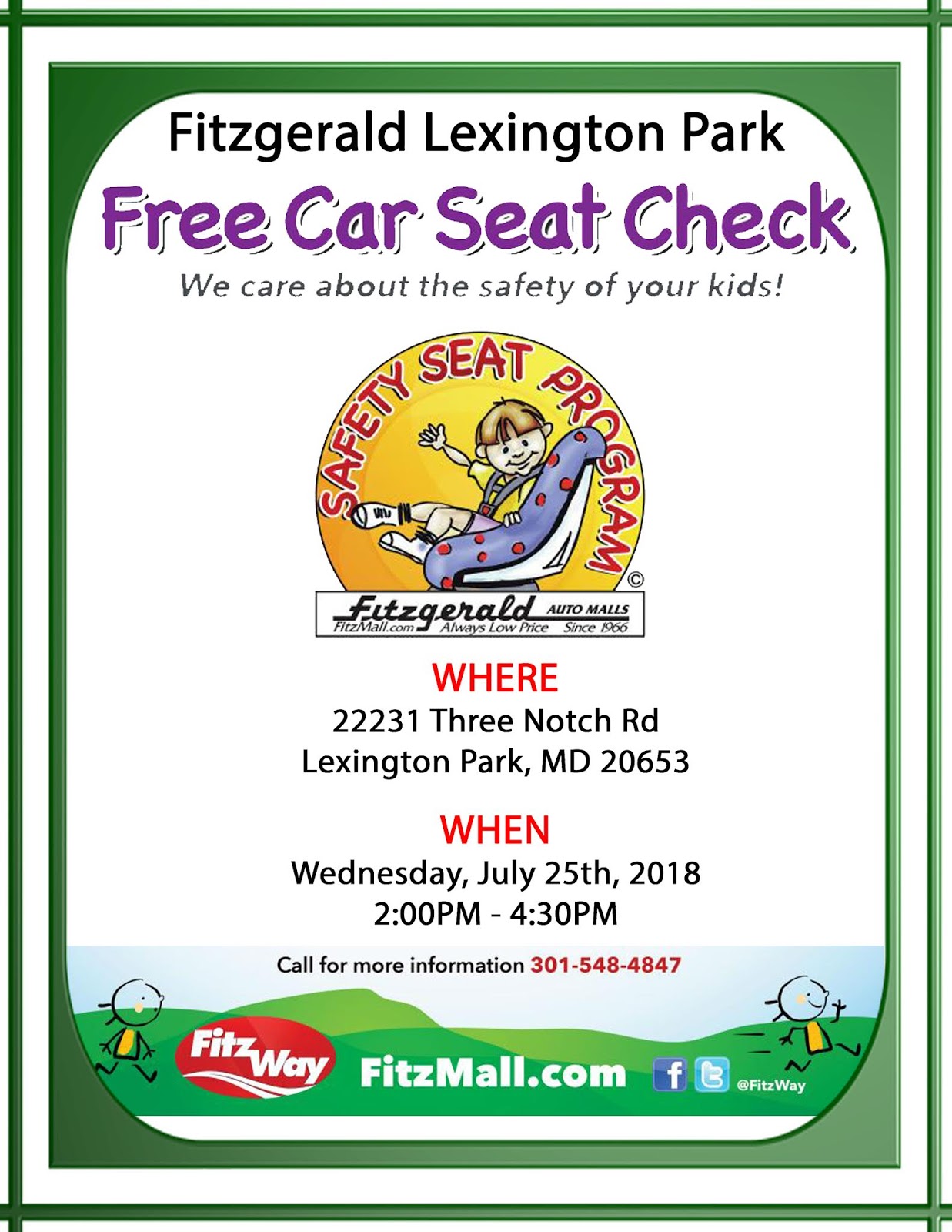 St. Mary's County Sheriff's Office News Free Car Seat Check