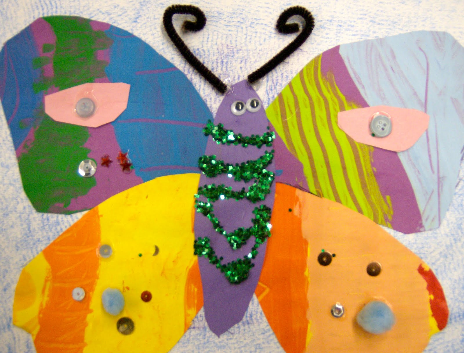 Zilker Elementary Art Class 1st Grade Eric Carle Collages
