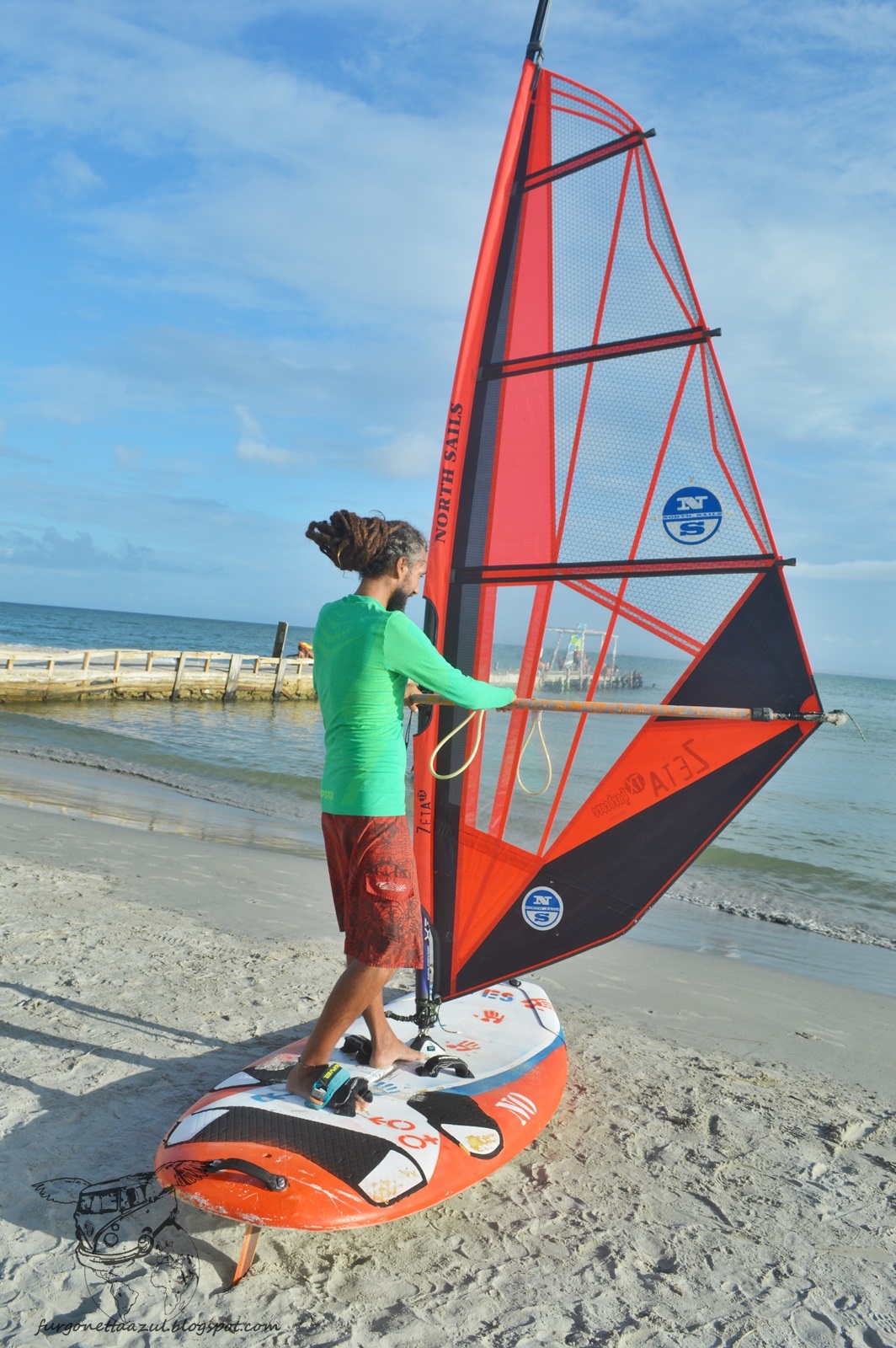 AZUL WINDSURFPLAYA YAQUEISLA MARGARITA.