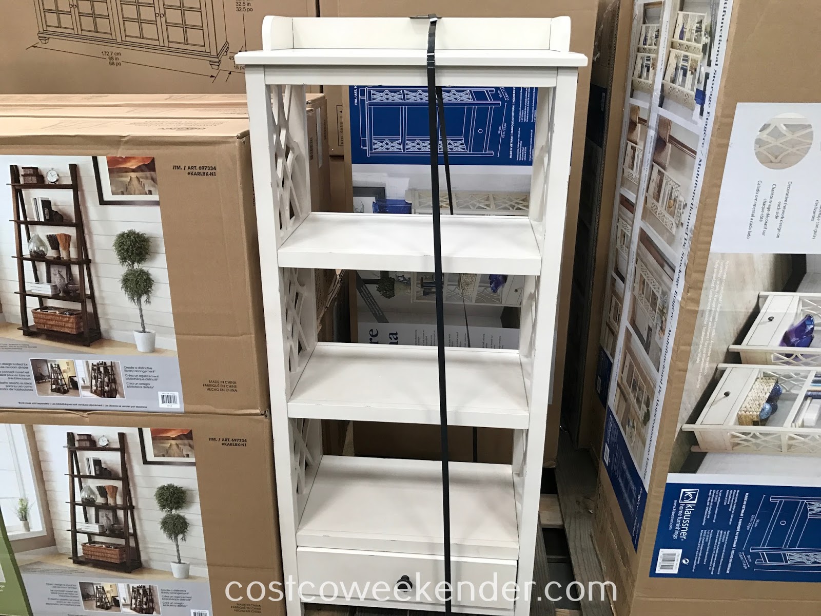 Klaussner Etagere Bookcase Costco Weekender