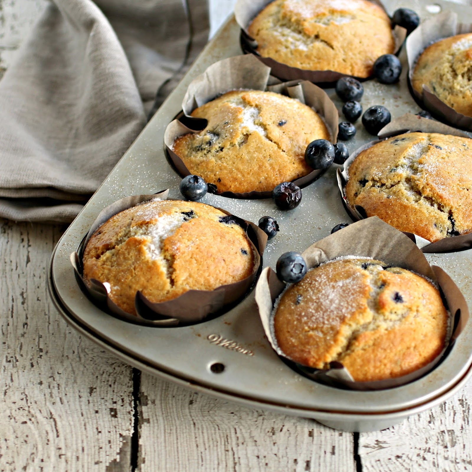 Hungry Couple: Blueberry Cornmeal Muffins