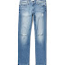 FRAME L'Homme Slim-Fit Distressed Stretch-Denim Jeans