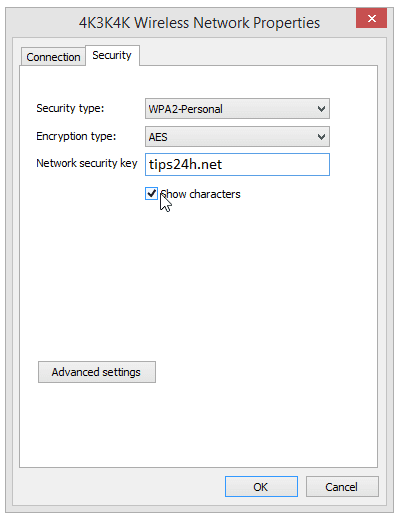 Cách xem mật khẩu Wifi khi đã kết nối trên Windows 8.1