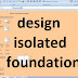 Design of isolated foundation excel sheet