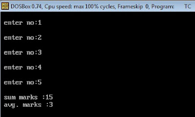 WAP to find Average of given marks of student as array element. - Sant ...