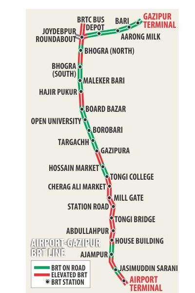 Dhaka To Gazipur Distance By Road Beautiful Bangladesh From Inside And Outside: Uttara Airport To Gazipur Brt  | Bus Rapid Transit