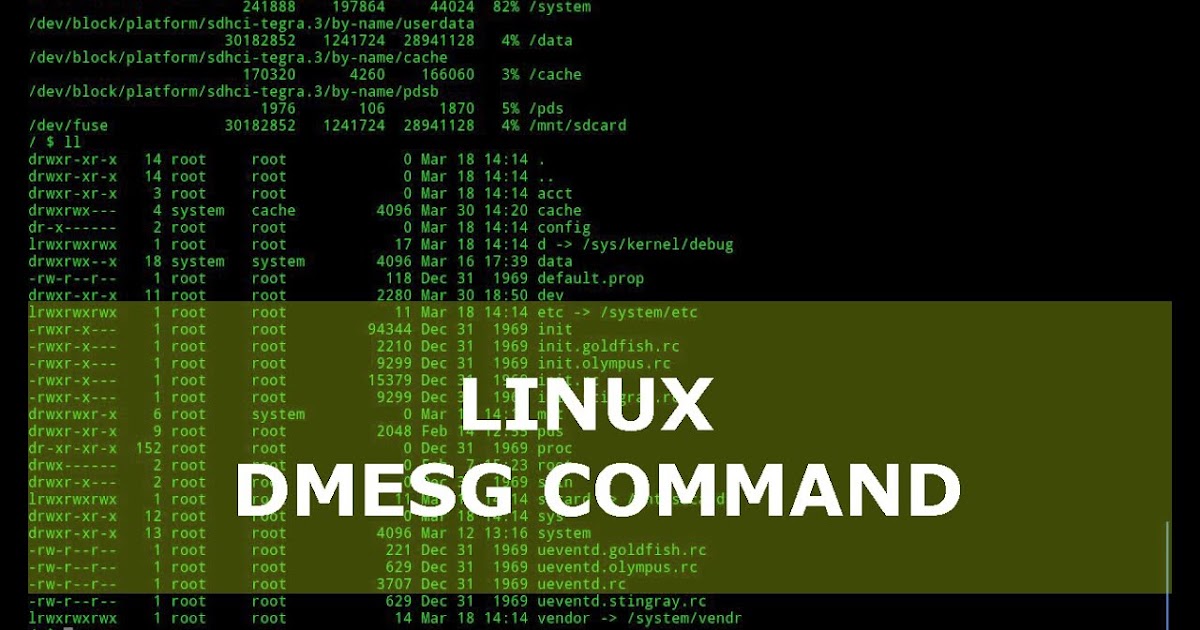 dmesg command in Linux for driver messages | LPI Central