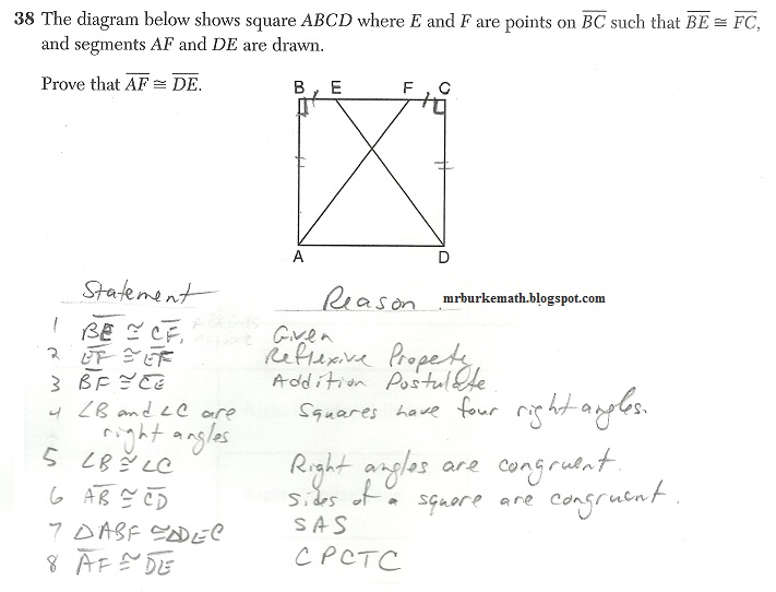 (x, why?): New York State Geometry Regents, June 2015 Parts 3 and 4