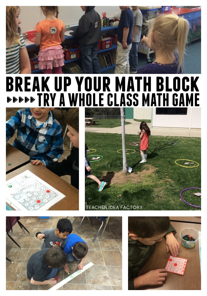 WHOLE CLASS MATH GAMES Teacher Idea Factory WHOLE CLASS MATH GAMES Teacher Idea Factory