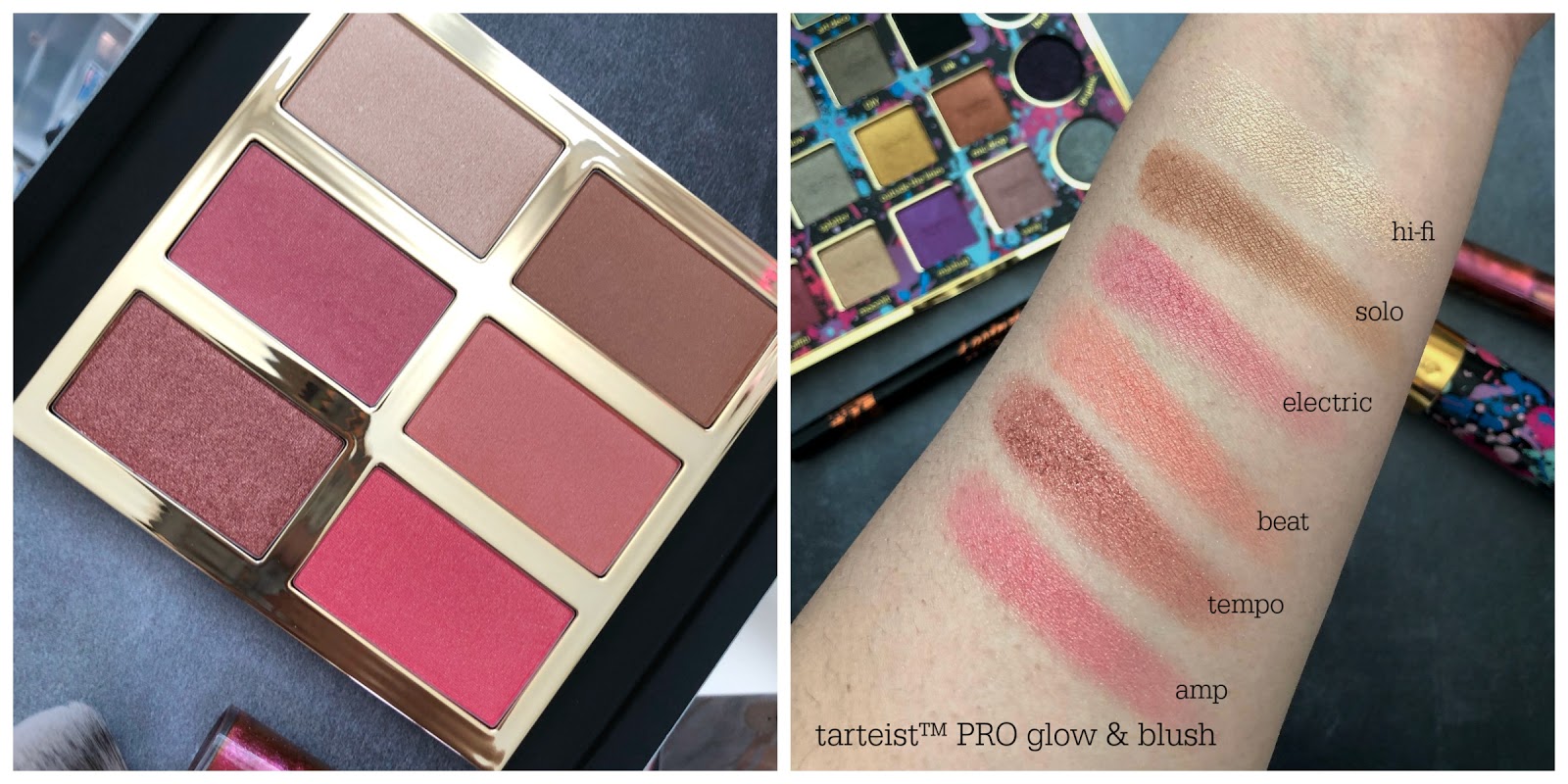 tarte glow and blush palette